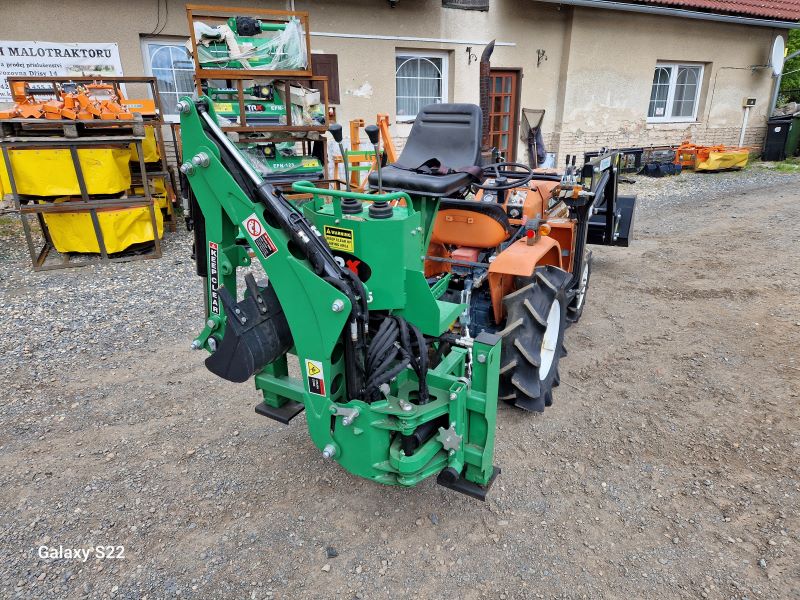 Kubota B 1402 D , 4x4 s novým čelním nakladačem KP-001 + nový podkop model BHSM 95 ( č.k. 54911)